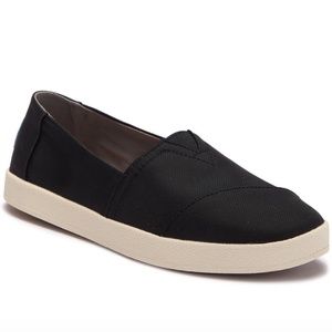 TOMS Avalon Black Nylon Slip-on Sneaker